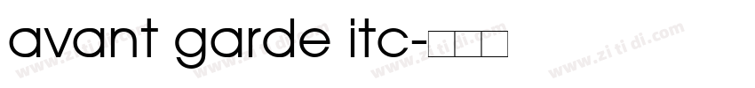 avant garde itc字体转换